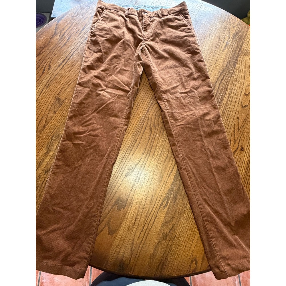 Ballin Mens Corduroy Pants 33 Brown Modern Fit NWT Cotton Trousers M6149W303